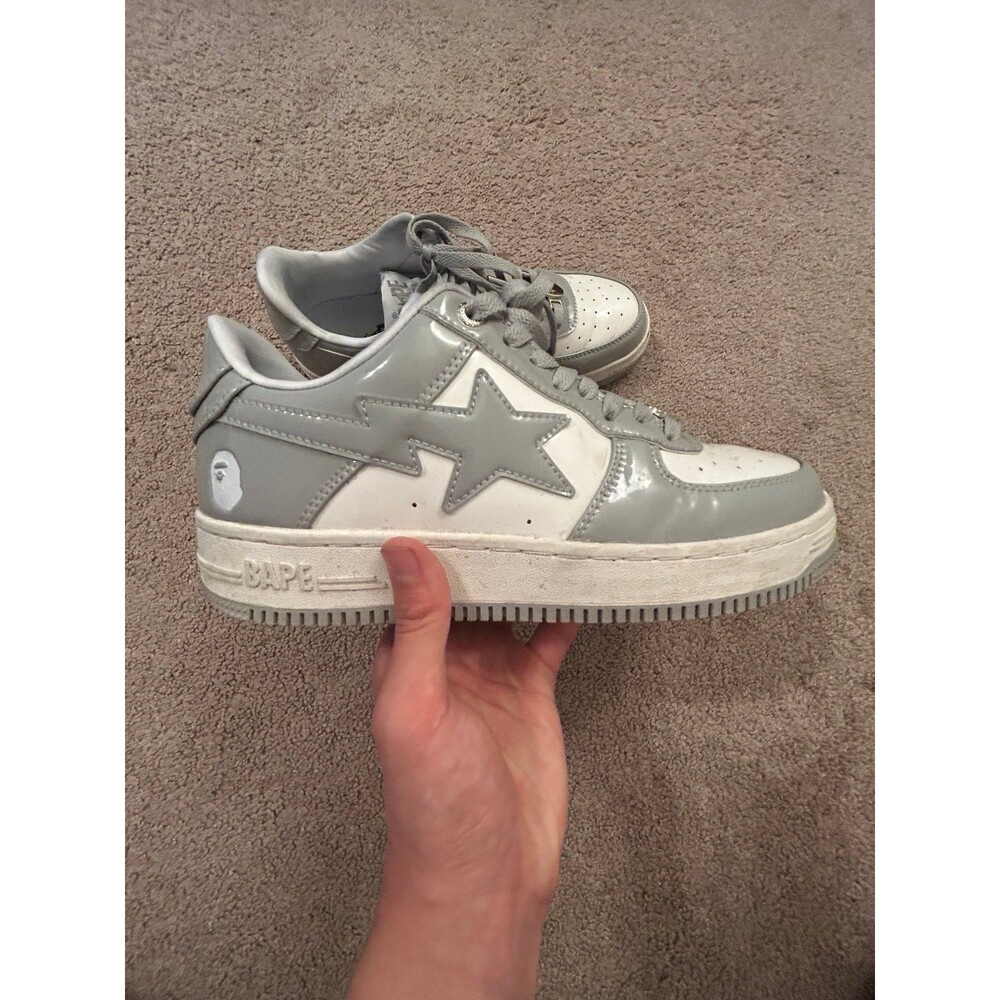 Bapesta Patent grey size 9